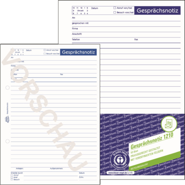 Gesprächsnotiz Zweckf. 1210 A5 rec. 