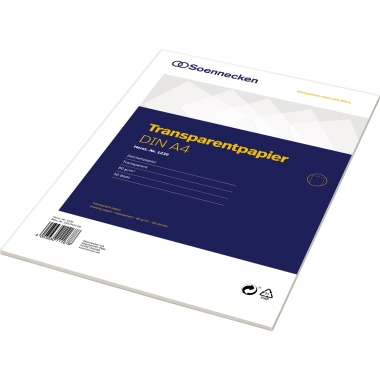 Transparentpapier Soennecken 1230 A4 80g 
