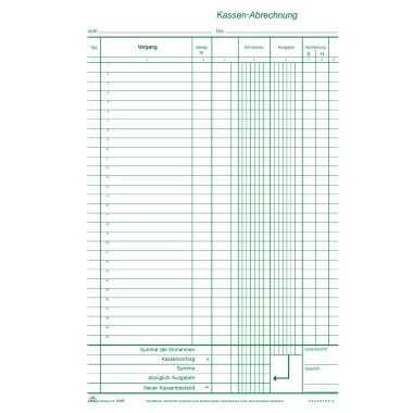 Kassenblock RNK 3149 A4 2x 50 Bl. Ohne Umsatzsteuererfassung Mit Durchschr