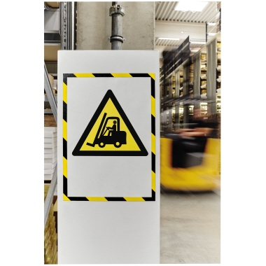 Infotasche Holtz 1131345 Safety A3 gr.-w GRÜN-WEIß, Magnethaftend