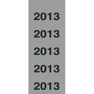 Inhaltsschilder 2013 grau 