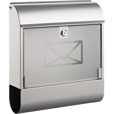 Briefkasten Alco 8608 36x41x11,5cm etall silber