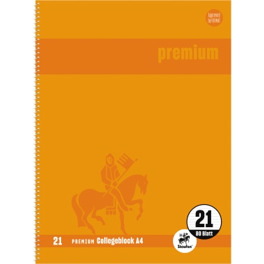 Collegeblock Staufen A4 liniert orange 80Blatt 90g Lin.21 734451377