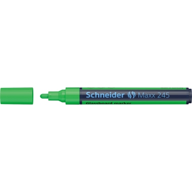 Glasboardmarker Schneider Maxx 245 grün Trocken Abwischbar, Rundspitze 2-3mm