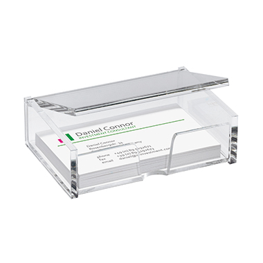 Visitenkartenbox Sigel VA112 acryl Für 80 Karten Bis 90x58mm