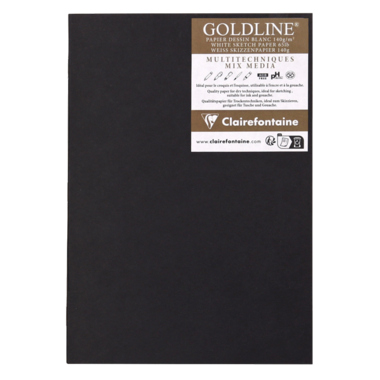 Skizzenblock Clairefontaine A5 140g geheftet, 20 Blatt