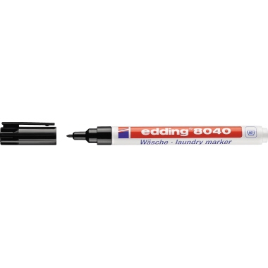 Wäschemarker Edding 8040 schwarz 1mm, Rundspitze