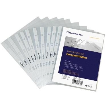Prospekthülle A5 PP 80my transparent genarbt, 1505