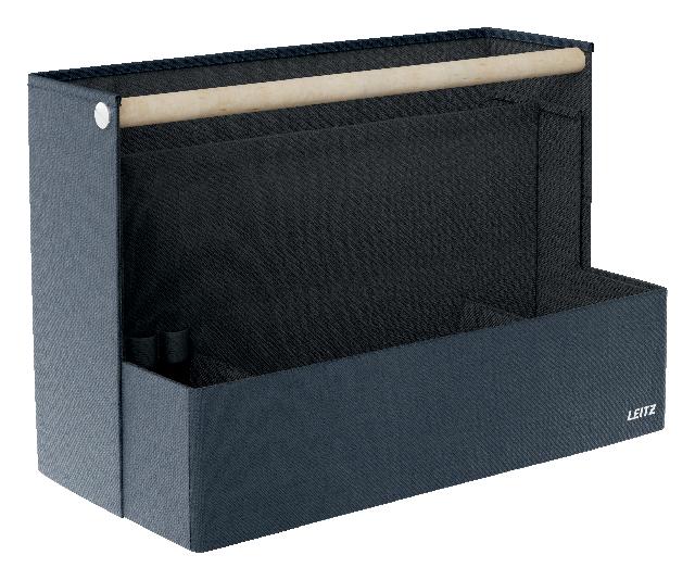 Schreibtisch Organizer Leitz 6197 grau aus Stoff mit Tragegriff  38x19x26cm 