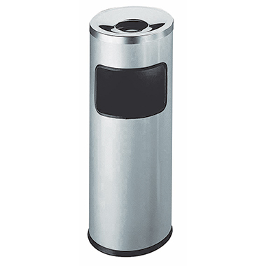 Papierkorb Durable m. Ascher SAFE silber 333223, silber metallic