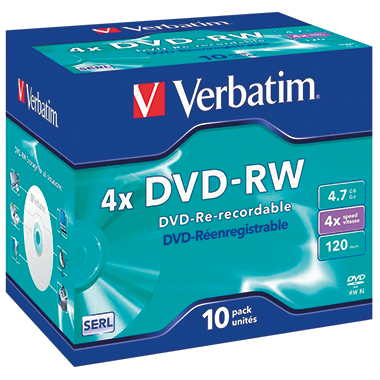 DVD-RW Verbatim 4,7GB 4x JewelCase  DVD-RW Verbatim 4,7GB 4x JewelCase