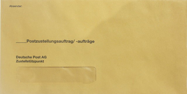 Zustellungsumschlag RNK 2050/100 gelb 