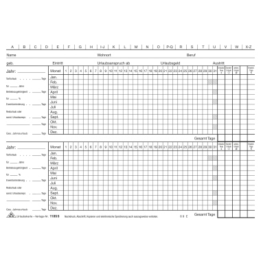 Urlaubskarte RNK 11855 weiß 