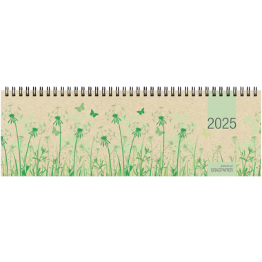 Tischquerkalender Zettler 159-0640 1W/2S Aus Gras 4-sprachig