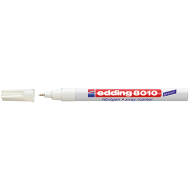 Röntgenmarker Edding 8010 0,8mm weiß Rundspitze