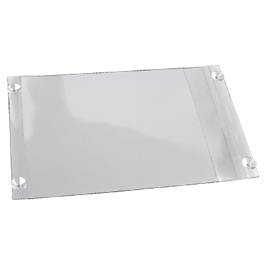 Sichttasche Veloflex 3504000 A4 glasklar seitlich offen, HartPVC, 4 Saugnäpfe