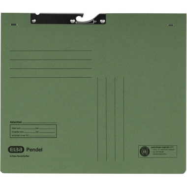 Pendelhefter ELBA A4 grün recycling 320g 