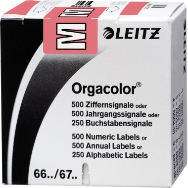 Buchstabensignale Leitz 6622/1 M rosa 