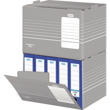 Archivbox Elba 400014215 grau/weiß 45,5x35,5x32cm