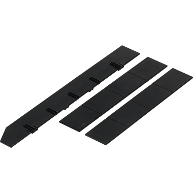Schubladenteiler Styrodoc 268-420.95 sw schwarz, 1 Längssteg, 2 Querstege