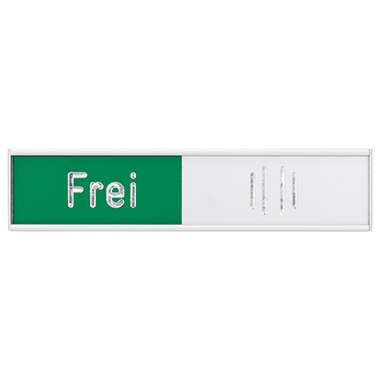 Schild Frei-Besetzt Franken BS0117 Alu Minium, Selbstklebend, 102x27,4mm