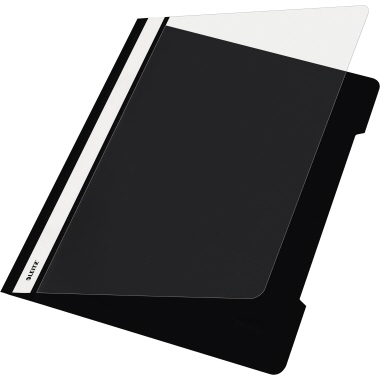 Schnellhefter Leitz 4191 PVC A4 schwarz 