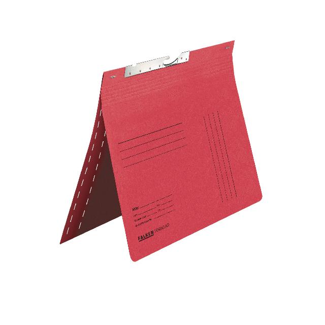 Pendelhefter Falken 15033844 A4 320g rot Zweifalz BH+KH mit Schlitzstanzung