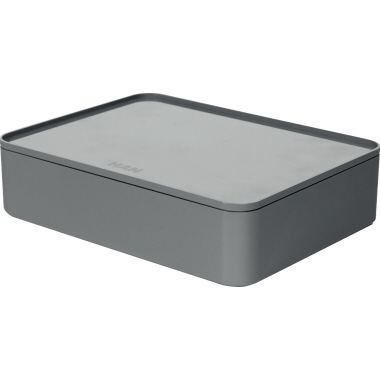 Utensilienbox Allison 1110 granite grey Stapelbar, Mit Innenschale U. Deckel