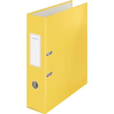Ordner Leitz 1061 A4 80mm warmes gelb Active Cosy 180° Pappe laminiert Pp