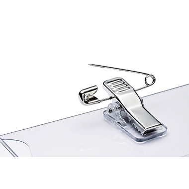 Namensschild Durable 8211 40x75mmls 40x75mm Transparent, Mit Kombiklemme