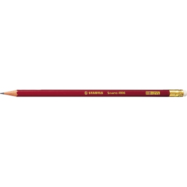 Bleistift Stabilo 4906 HB mit Radierer 