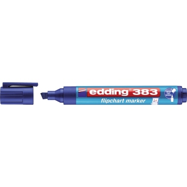Flipchartmarker Edding 383 blau 1-5mm, Keilspitze