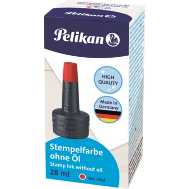 Stempelfarbe Pelikan 28ml ohne Öl rot 