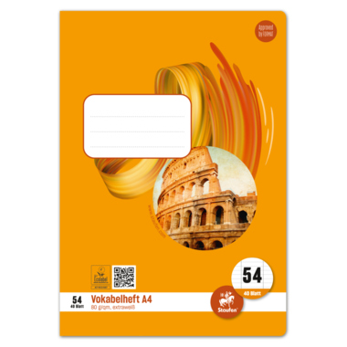 Vokabelheft Staufen A4 Lin54 Style, 80g 40 Blatt