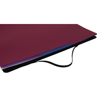 Officebook Soennecken 2352 DIN A4+ 90g 80Bl. Gummizug 3Register kar.