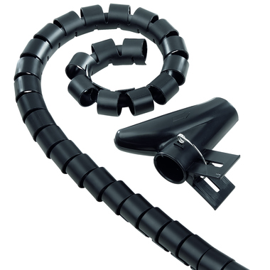 Spiral Kabelschlauch Hama 20 mm 2,5M schwarz