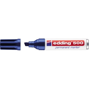 Permanentmarker edding 500 blau 2-7mm, Keilspitze Permanentmarker edding 500 blau 2-7mm, Keilspitze