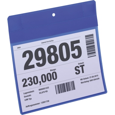 Neodym Magnettasche Durable 174607 A5 Quer, Dunkelblau