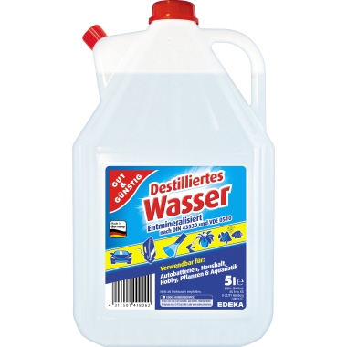 Destilliertes Wasser 5 Liter 