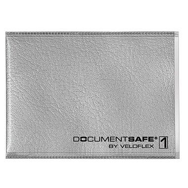 Ausweishülle Veloflex 3270 63x90mm Silber, Pvc & Spezialfolie Für Eine Kart