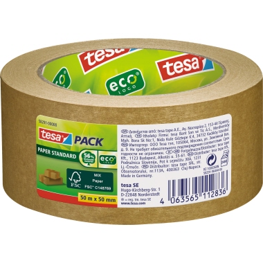 Packband Tesa 58291 50mx50mm braun Papier