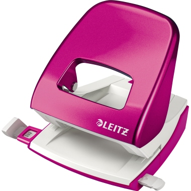 Locher Leitz 5008 pink-metallic mit Schiene