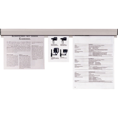 Papierklemmschiene Franken PKS118 118cm Selbstklebend, Kunststoff, 40mm Hoch, G
