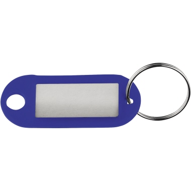 Schlüsselanhänger mit Ring Ø-20mm blau 10 Stück