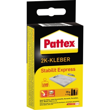Klebstoff Pattex Stabilit Express PSE13 Inh. 30g, Zwei-komponenten-acrylatklebe