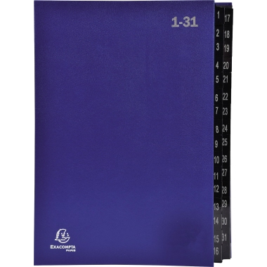 Pultordner Exacompta 32tlg. 1-31 blau Color 1-31