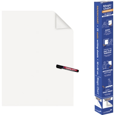 Magicchart Legamaster 159400 weiß matt 60X80 cm Blanko Pp