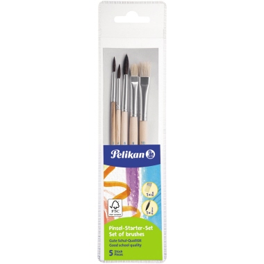 Pinselset Starter Set Pelikan 718163 Je 1 Stück Sorte 24 Gr. 2, 4, 6 Und Sort