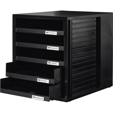Schubladenbox Han 1401 5 Schubl. schwarz 