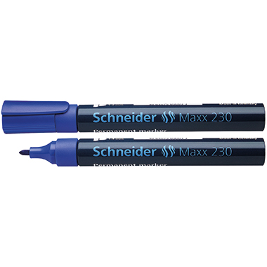 Permanentmarker Schneider Maxx 230 blau 1-3mm, Rundspitze